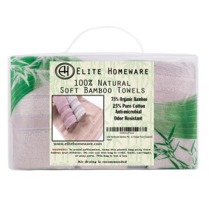Elite Homeware Bamboo Towels Retail Box
